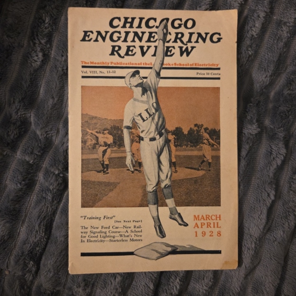 Vintage Chicago Engineering Review Art Print